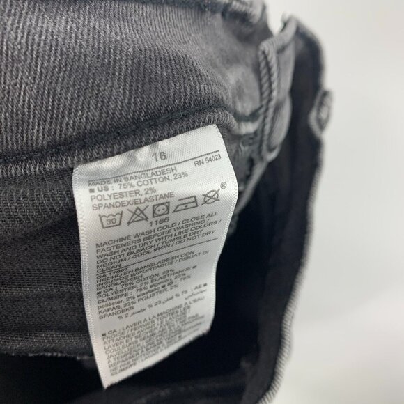 Old Navy Jeans Kids Girls Gray Ballerina Jeggings Skinny Distressed Fray - Picture 9 of 9